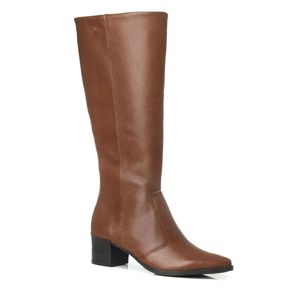Bota Pegada Montaria Burnished Feminina Terracota