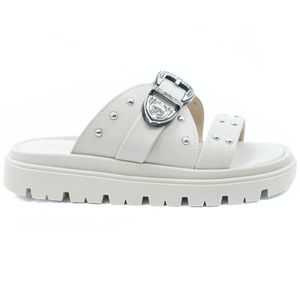 Papete Moleca Plataforma Tratorada Spikes Feminina Off White