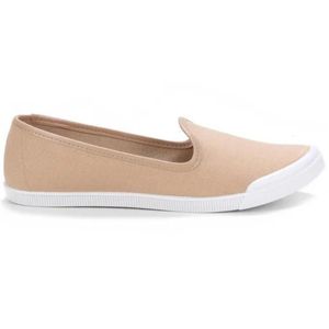 Tênis Slip On Moleca Liso Feminino Bege