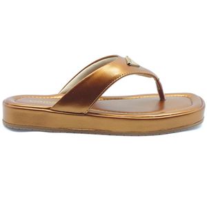 Chinelo Via Marte Asa Delta Feminino Dourado