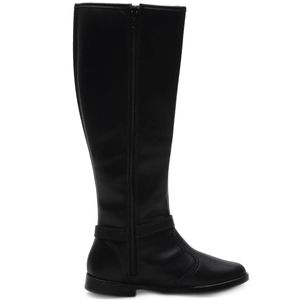 Bota Infantil Molekinha Cano Alto Menina Preta