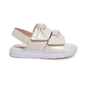 Sandália Papete M Shuz Kids Laço Infantil Branca
