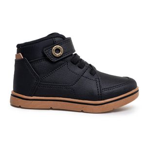 Tênis Cano Médio Klin Flyer Mini Infantil Preto