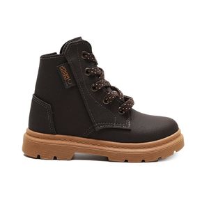 Bota Coturno Klin Infantil Tratorada Marrom