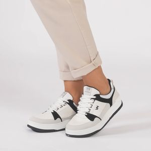 Tênis Via Marte Casual Bicolor Cadarço Feminino Branco