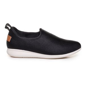 Tênis Usaflex Slip On Ultra Light Femininino Preto