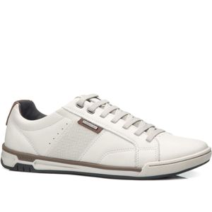 Sapatênis Pegada em Couro Masculino Branco