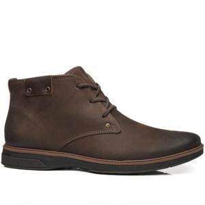 Bota Pegada em Couro Masculina Marrom