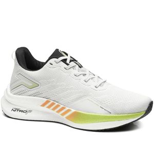 Tênis Esportivo Pegada em Tecido  Masculino Off White
