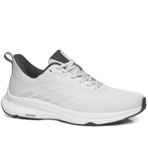 Tênis Esportivo Pegada em Tecido Masculino  Off White