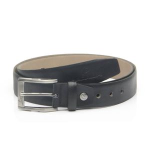 Cinto Pegada  em Couro Masculino Preto