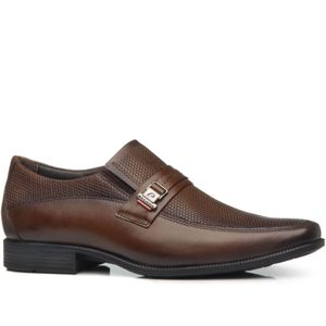 Sapato Social em Couro Pegada Masculino Marrom