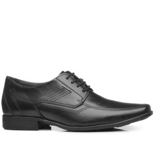 Sapato Social Pegada  em Couro Masculino Preto