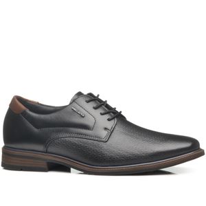 Sapato Social Pegada em Couro Masculino Preto