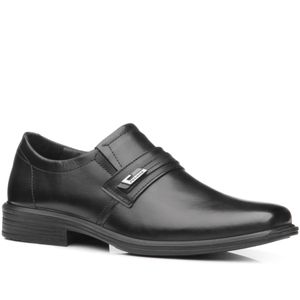 Sapato Social Pegada em Couro Masculino Preto