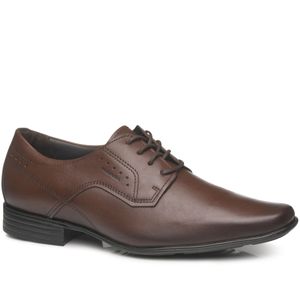 Sapato Social Pegada  em Couro Masculino Marrom
