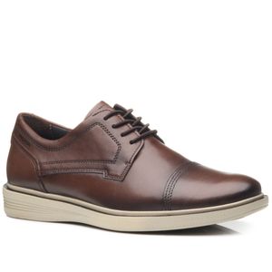 Sapato Casual em Couro Pegada Masculino Marrom