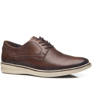 Sapato Social Pegada Masculino em Couro Marrom
