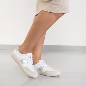 Tênis Feminino Branco Couro Democrata Bora
