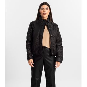 Jaqueta Puffer Feminina Em Microfibra Endless Preto