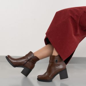 Bota Dakota Cano Curto Marrom Café Feminina