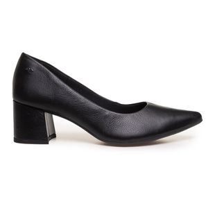 Sapato Scarpin Preto Salto Grosso Dakota Feminino