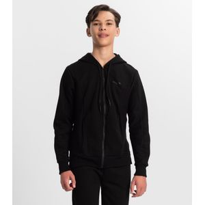 Jaqueta Juvenil Masculina Em Moletom Minty Preto