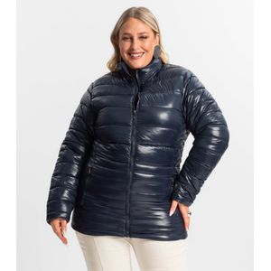 Jaqueta Plus Size Microfibra Secret Glam Azul
