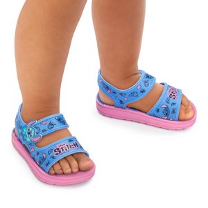 Sandália Grendene Kids Papete Disney Stitch Diversão Infantil Rosa
