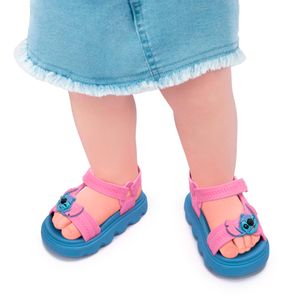 Sandália Grendene Kids Stitch Disney Easy Infantil Rosa