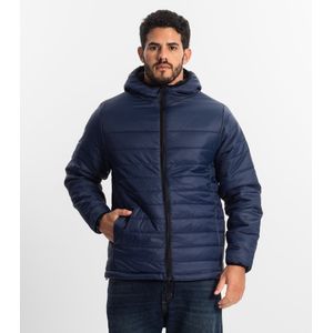 Jaqueta Com Capuz Microfibra Diametro Masculina Azul