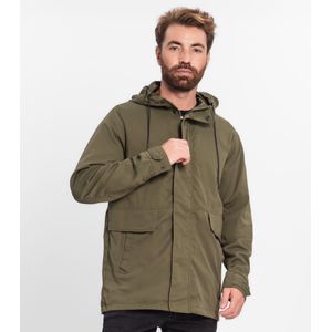 Jaqueta Com Capuz Masculina Em Sarja Diametro Verde