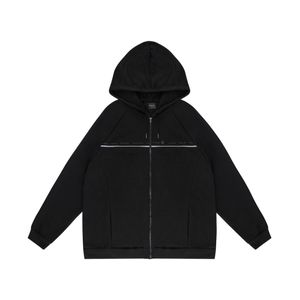 Jaqueta Masculina Plus Size Com Capuz Diametro Preta