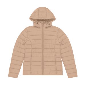 Jaqueta de Microfibra Puffer Feminina Endless Bege