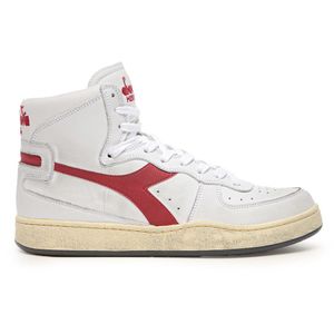 Tênis Casual Diadora Mi Basket Used Itália Masculino Branco