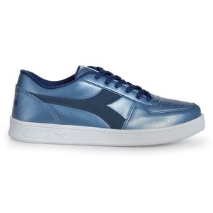 Tênis Feminino Diadora Playmaker Azul Metalizado