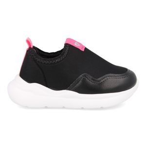 Tênis Molekinha Slip On Infantil Preto