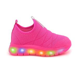 Tênis Pink Novopé Soft LED Infantil
