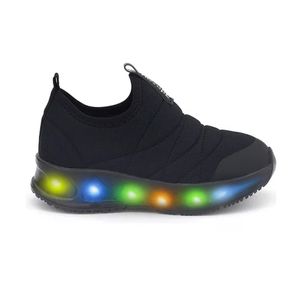 Tênis Preto Novopé Soft LED Infantil