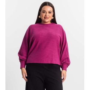 Blusão Feminino Plus Size Secret Glam Roxo