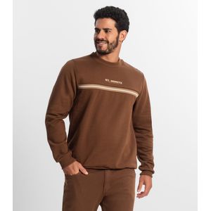 Blusão Masculino Em Moletom Diametro Marrom