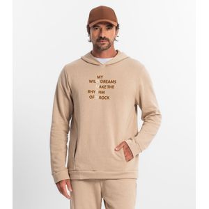 Blusão Masculino Moletom Com Capuz Diametro Marrom