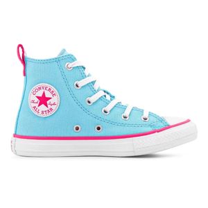 Tênis Infantil Cano Alto Converse All Star Chuck Taylor Azul Claro
