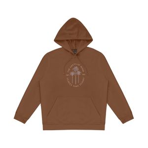 Blusão Masculino Plus Size Com Capuz Diametro Marrom