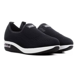 Tênis Slip On Modare Elástico Bolha Feminino Preto