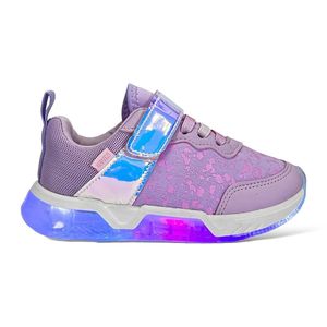 Tênis Infantil Klin Light Led Holográfico Menina Lilás