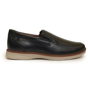 Sapato Masculino Mocassim Couro Pegada Preto