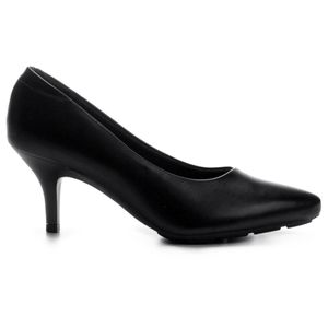 Scarpin Modare Ultra Conforto Napa Salto Baixo Feminino Preto