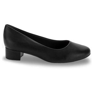Sapato Piccadilly Salto Baixo Conforto Feminino Preto