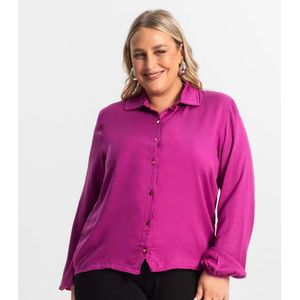 Camisa Manga Longa Secret Glam Feminina Roxa